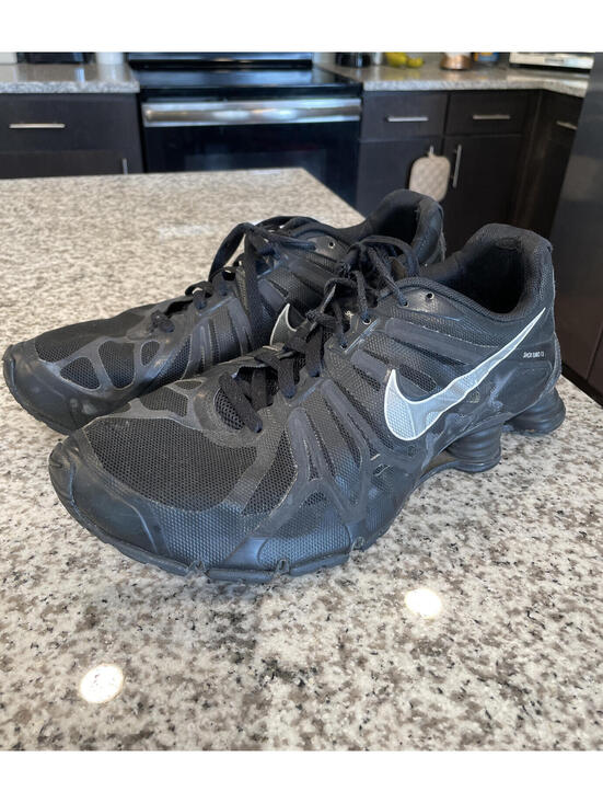 Nike Shox Turbo 13 Black Metallic Cool Grey Mens Size 13 Pre-Owned 525155-001 main image 8